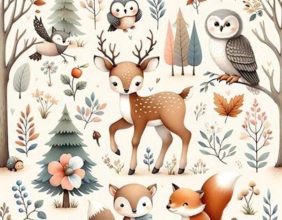 Check out new work on my @Behance profile: "Woodland Animals - Seamless Pattern" http://be.net/gallery/200074015/Woodland-Animals-Seamless-Pattern Art Techniques, Product Design, Christmas Woodland Animals, Christmas Woodland, Animals Art, Illustration Fashion, Woodland Animals, Seamless Pattern, New Work