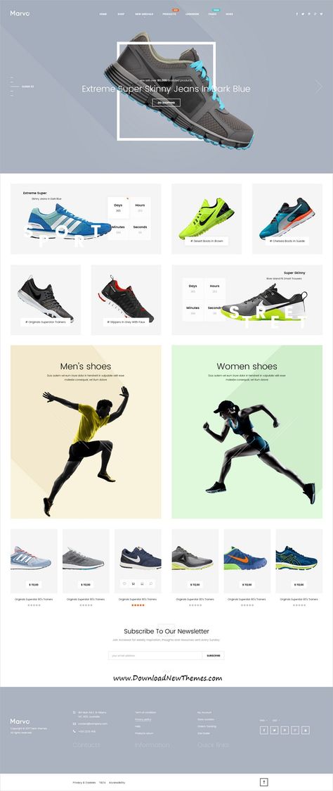 QHub is clean and modern design PSD template for stunning #shoes shopping eCommerce #website with 15 different homepage layouts and 36 layered PSD pages to live preview & download click on Visit #psdtemplates Sports Shoes Design, Shoe Ecommerce Web Design, Shoes Promotion Design, Shoe Website Design, Shoes Web Design, Shoes Website Design, Shoe Website, Corporate Website Design, Sport Shoes Design