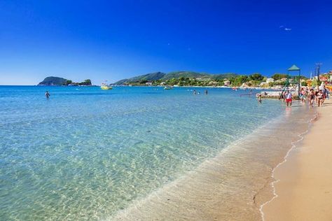 Laganas Beach in Laganas Zante Greece Laganas Zante, Zante Greece, Greek Beaches, Zakynthos Greece, Greece Hotels, Girls Holiday, Top Hotels, Greek Islands, Garden View