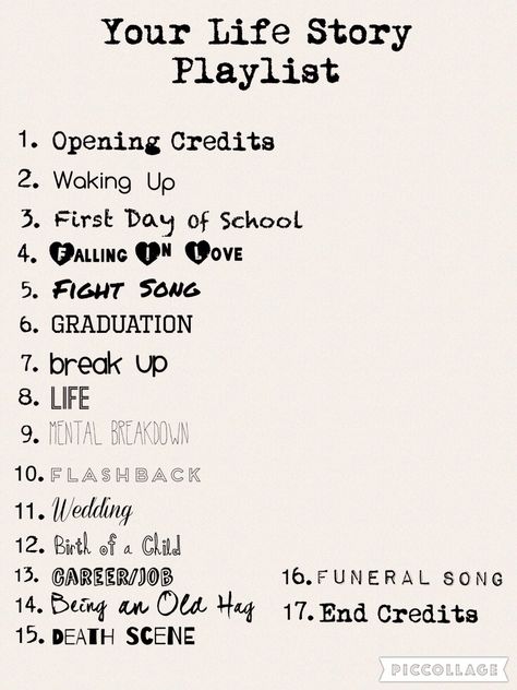 1. Andy Black ~ Beyond my reach 2. Ed Sheeran ~ Photograph 3. FOB ~ Novocaine 4. The Neighbourhood ~ R.I.P. to my youth 5. BVB ~ Ballad of the lonely hearts 6. P!ATD ~ LA Devotee 7. Imagine Dragons ~ It's Time 8. FOB ~ The Mighty Fall 9. Tøp ~ Tear in my heart 10. Green Day ~ Bang Bang 11. FOB ~ What a Catch Donnie 12. P!ATD ~ This is gospel 13. Tøp ~ House of gold 14. Rachel Platten ~ Fight Song 15. Imagine Dragons ~ Thunder 16. Kwabs ~ Walk 17. Green Day ~ 21 guns My Life As A Playlist, Playlist Life Game, Your Life Playlist, Music Playlist Shuffle Challenge, Song Challenge Shuffle, Playlist Game Shuffle, Character Playlist Challenge, Song Shuffle Challenge, Playlist Challenge Shuffle