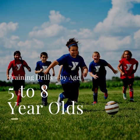 Soccer Drills for 5 to 8 Year Olds - Top Soccer Drills for Youngsters Coaching Kids Soccer, Fun Soccer Drills, Youth Soccer Drills, Coaching Youth Soccer, Soccer Coaching Drills, Soccer Warm Ups, Soccer Practice Drills, Soccer Drills For Kids, Soccer Training Drills