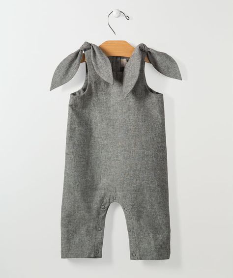 Baby And Toddler Girl Gray | Chambray Tie Overalls | Hallmark Baby Baby Suspenders, Baby Overalls, Chambray Fabric, Toddler Clothes, Kids Style, Baby Size, Girl Clothes, Grey Fashion