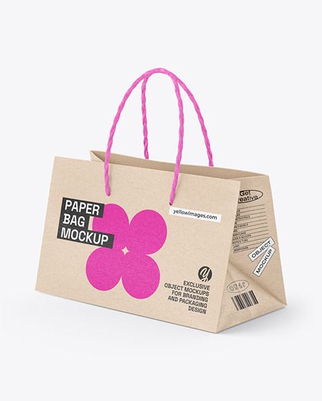 Kraft Paper Shopping Bag Mockup Packaging Bags Design, Shopping Bag Ideas Packaging Design, Takeaway Bag Design, Package Bag Design, Packaging For Bags, Kraft Bag Design, Paper Bag Packaging Design, Food Packing Design, Shopping Bag Packaging