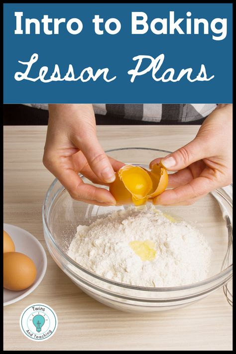 Do you want to teach your students the basics of baking and pastry? Looking for lesson plans in this area? Look no further! This article presents detailed lesson plans for baking and pastry classes for students of all levels. From activities to engage your students in the basics of baking to full-fledged curriculum plans for a ProStart or family consumer science course, there are a variety of ideas to bring engaging culinary arts experiences to your classroom. Read more! How To Teach Baking Classes, Cooking Class Lesson Plans, Baking And Pastry Arts, Culinary School Tips, Culinary Classes Lesson Plans, High School Cooking Class Recipes, Baking Class Ideas, Baking Fundamentals, Cooking Class Ideas