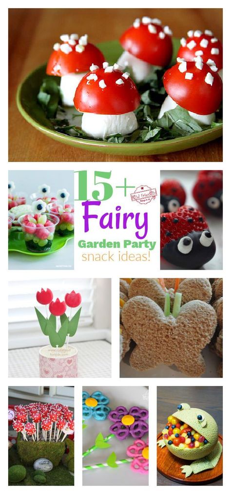 Fairy Party Snack Ideas, Snacks For Fairy Party, Food Ideas For Fairy Party, Fairytale Party Food Ideas, Easy Pretty Party Food, Fairy Garden Party Snacks, Fairy Food Party Ideas, Fairy Birthday Snack Ideas, Healthy Fairy Party Food
