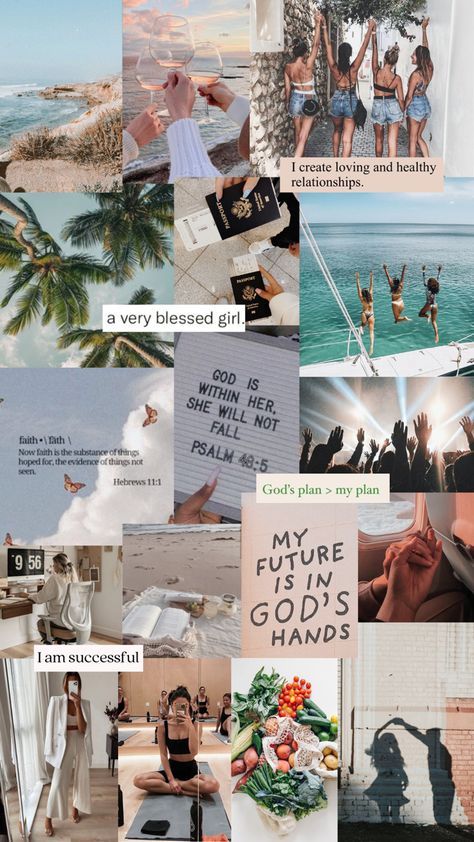 Vision board 2023 | Phone Screensaver version | Manifestation | Health | Career | Faith | Relationships | Travels Vision Board Screensaver, Christian Vision Board, Phone Screensaver, Vision Board 2023, Aesthetic Christian, Psalm 46 5, Faith Is The Substance, Health Careers, Gods Hand