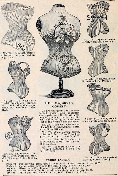 Victorian Corsets, Victorian Era Aesthetic, Vintage Corsets, Victorian Fashion Women, Era Victoria, Corsets Vintage, Stile Preppy, Victorian Era Fashion, Victorian Corset