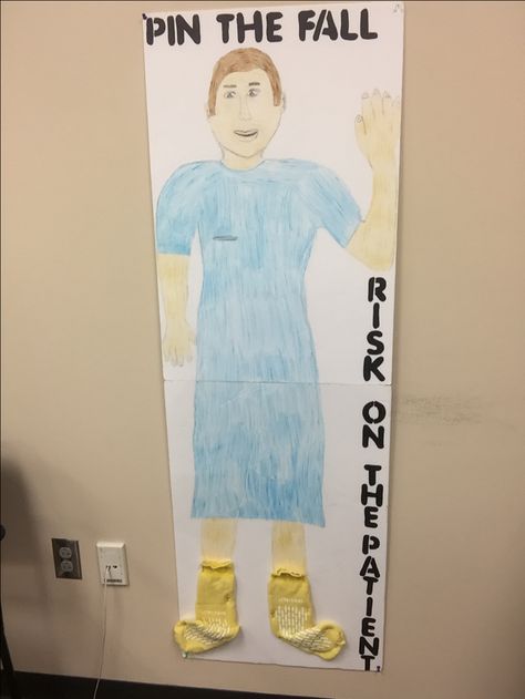 Nurses Week Game Idea Falls Prevention Nursing, Cna Week Bulletin Board Ideas, Nurse Week Decoration Ideas, Fall Prevention Nursing Home, Nurse Spirit Week Ideas, Nursing School Games, Hospital Week Games, Nursing Spirit Week Ideas, Nurse Week Theme Ideas