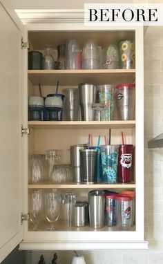 Organization Ideas for a Kitchen Cabinet Overhaul | Kelley Nan Kitchen Cabinet Organization Layout, Kitchen Cupboard Organization, Kitchen Drawer Organizers, Kitchen Cabinet Organization Ideas, Diy Rangement, Kitchen Storage Hacks, Small Kitchen Organization, Small Kitchen Storage, Kitchen Organization Diy