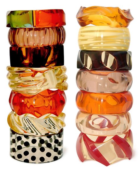 Fimo, Acrylic Bangles, Plastic Bracelets, Colorful Bangles, Bakelite Bracelets, Resin Rings, Bakelite Jewelry, Bakelite Bangles, Resin Bracelet