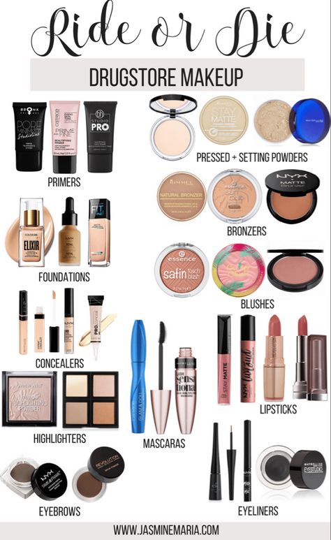 Make Up Guide, Make Up Kits, Powder Lipstick, Makeup Order, Best Drugstore Makeup, Makeup Tip, Elf Cosmetics, Makeup Guide, Beauty Products Drugstore
