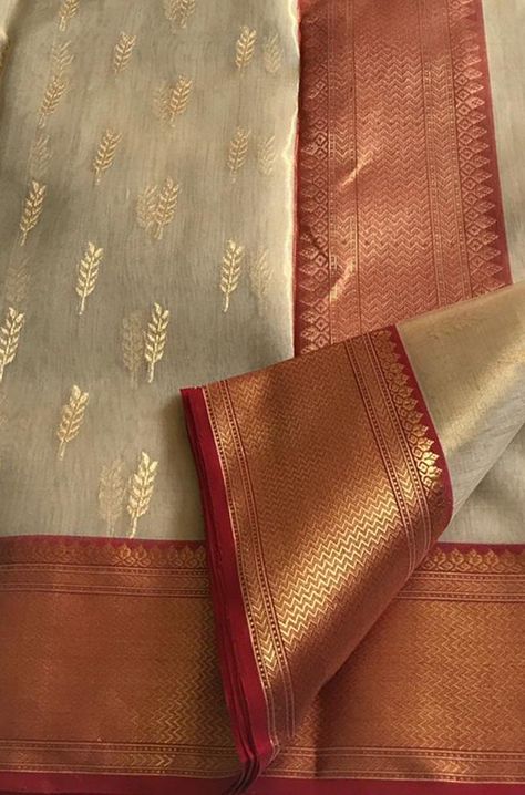 Pastel, Chanderi Pattu Sarees, Saree Tassels Designs, Tissue Silk Saree, Sari Design, Silk Sarees With Price, Chanderi Saree, Silk Saree Kanchipuram, Cotton Saree Designs