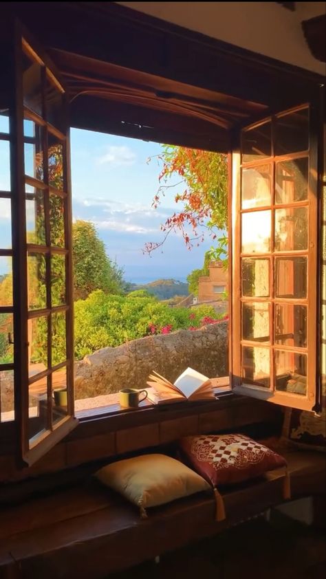 Window. Reading nook. Dreamy interior. Amazon Electronics, Photo Products, Beautiful Scenery Pictures, Decoration Birthday, More Life, Beautiful Locations Nature, All The Feels, Window View, The Feels