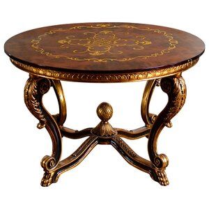 InfinityFurnitureImport Regency Console Table | Wayfair Round Foyer, Round Foyer Table, Art Deco Style Interior, Victorian Table, Foyer Table, Victorian Furniture, Table Cafe, Coffee Tables For Sale, Wayfair Furniture