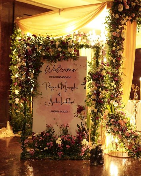 Engagement Boards Welcome Indian, Wedding Boards Signs Entrance Indian, Indian Wedding Entry Decor, Engagement Entry Board, Wedding Entry Board, Welcome Board Wedding Entrance Indian, Name Board For Wedding Entrance, Entry Decorations Wedding, Reception Entry Ideas