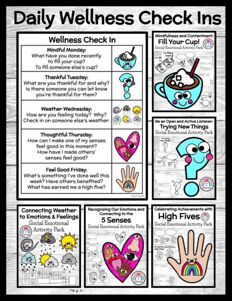 Valentine's Day Quick Sel Activities, Social Wellness Activities, Mentee Activities, Social Emotional Activities Elementary, Wellness Activities For Kids, Social Emotional Learning Middle School, Hope Activities, Wellness Printables, Journal Dump