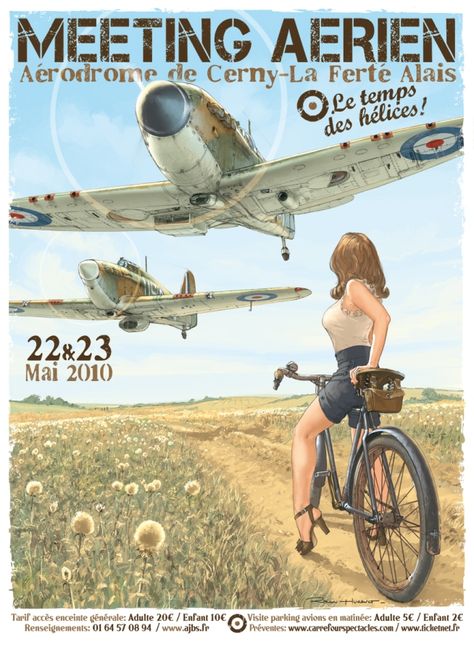 Combat Gallery Sunday: The martial art of Romain Hugault | laststandonzombieisland Romain Hugault, Warbirds Pinups, Arte Pin Up, Vintage Airline Posters, Aviation Posters, Pin Up Girl Vintage, Pinup Art, Airplane Art, Vintage Aviation