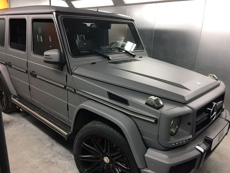 Mercedes G Wagon in Satin Grey G Wagon Wrap, Matte G Wagon, Grey G Wagon, Mercedes Jeep G Wagon, Matte Grey Car, G Wagon Matte, G Wagon Mercedes, Sonata Car, Mercedes Jeep