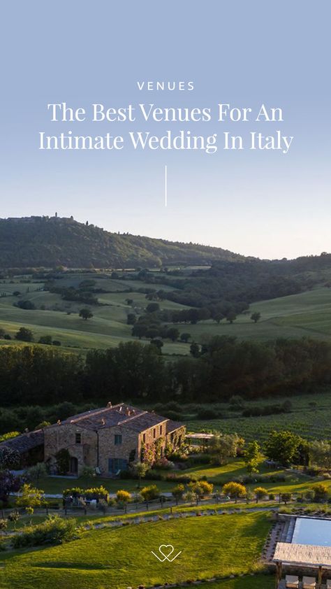 The Best Venues For An Intimate Wedding In Italy Intimate Italian Wedding Venues, Italy Wedding Venues Small, Italy Villa Wedding Venues, Tuscany Wedding Venue Italy, Verona Italy Wedding, Italian Airbnb Wedding, Italy Wedding Intimate, Italian Village Wedding, Italy Small Wedding