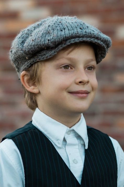 Newsboy Hat Patterns For Knitters … Sizes Range From Newborn To Adult! | KnitHacker Knit Boys Hat Pattern, Newsies Hat, Newsboy Hat Pattern, Crochet Newsboy Hat, Beanie Hat Pattern, Baby Boy Knitting Patterns, Baby Boy Knitting, Newsboy Hat, Crochet Beanie Hat