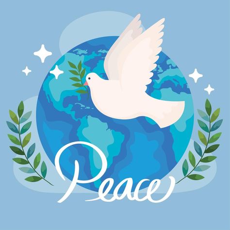 cartel de la paz mundial Poster On Peace, World Peace Poster, Save Earth Drawing, Peace Drawing, Peace Pictures, Dove Flying, Earth Drawings, Peace Poster, Cute Birthday Pictures