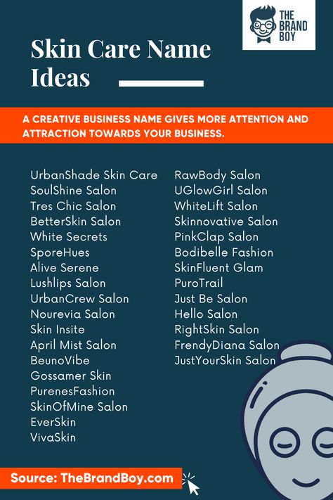 597+ Creative Skincare Shop Names | Video+ Infographic Skincare Page Name Ideas, Skincare Tagline, Cosmetic Names Ideas Business, Aesthetic Clinic Name Ideas, Skincare Name Ideas Skin Care, Skin Care Brand Name Ideas, Skin Care Business Names Ideas, Skincare Business Name Ideas, Skincare Brand Name Ideas