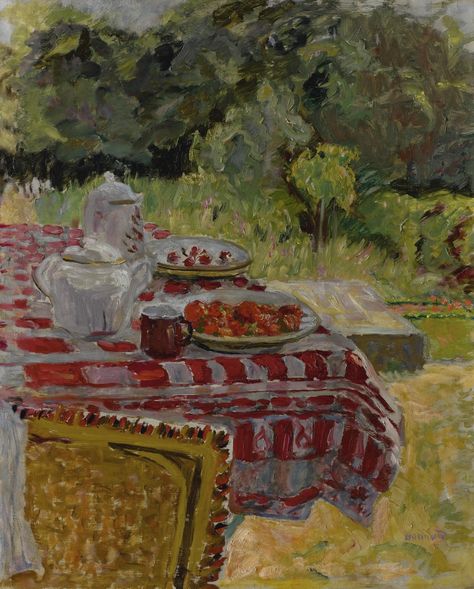 Pierre Bonnard - LES FRAISES, 1910, Oil on canvas Paul Gauguin, Henri Matisse, Édouard Vuillard, Edouard Vuillard, Pierre Bonnard, Post Impressionism, Post Impressionists, Art For Art Sake, Art Moderne