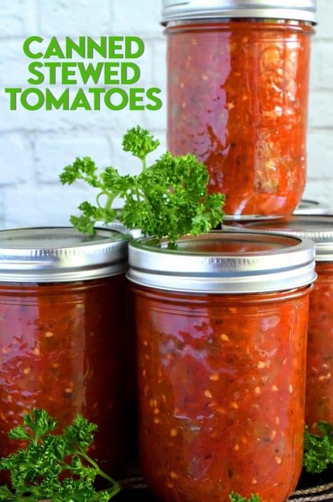 Water Bath Canned Tomatoes, Stewing Tomatoes Canning, Water Bath Stewed Tomatoes, Canning Beefsteak Tomatoes, Canning Stewed Tomatoes Recipes Water Bath, Canning Stewed Tomatoes Water Bath, Stew Tomatoes Recipe, Tomatoes Canning Recipes, Canned Stewed Tomato Recipes