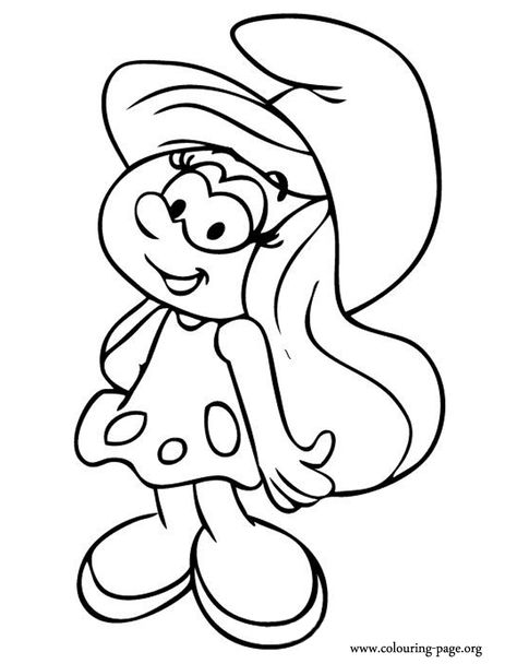 How about coloring another character from the upcoming The Smurfs 2 movie? Here is Smurfette, a sweet and emotional female Smurf.  Enjoy this beautiful picture! Smurfs Drawing, Free Kids Coloring Pages, Disney Drawings Sketches, صفحات التلوين, Cartoon Coloring Pages, Disney Coloring Pages, Dessin Adorable, Cute Coloring Pages, Coloring Pages To Print