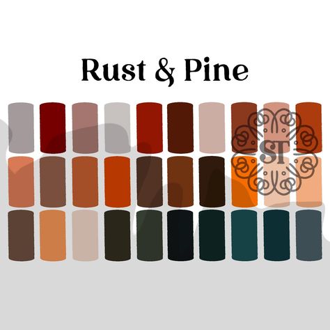 Cozy Color Palette, Deep Autumn Color Palette, Autumn Color Palette, Autumn September, Drawing Challenges, Deep Autumn, Color Swatches, Color Palette, Rust