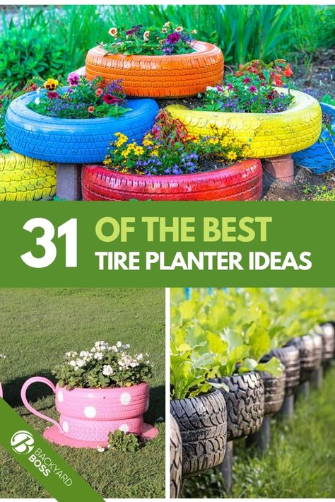 Painted Tires, Succulent Wall Planter, Tire Craft, Tire Garden, Reuse Old Tires, Tire Planters, Tire Art, Diy Flower Pots, Recycled Garden