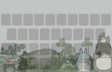 Totoro Keyboard Wallpaper, Keyboard Wallpapers Anime, Mushroom Keyboard Wallpaper, Cottagecore Keyboard Wallpaper, Cute Wallpaper For Keyboard, Grey Keyboard Wallpaper, Cute Keyboard Aesthetic, Aesthetic Pictures For Keyboard, Gacha Wallpaper Aesthetic