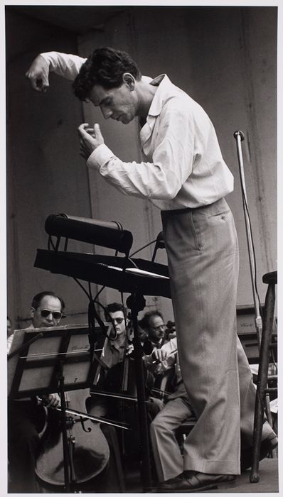 Bernstein conducting | International Center of Photography Ansel Adams, Ruth Orkin, Arte Jazz, Classical Music Composers, Leonard Bernstein, West Side Story, Playing Piano, Music Composers, Aretha Franklin