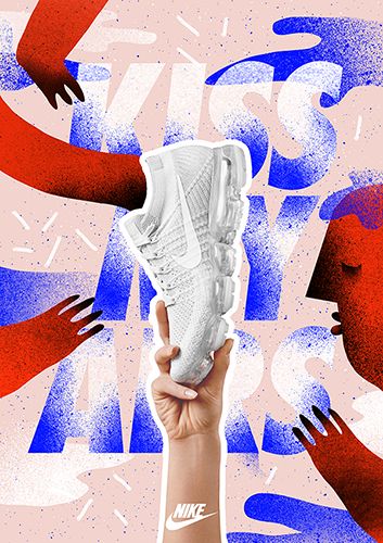 KISS MY AIRS on Behance Sneaker Graphic Design, Shoe Graphic Design, Shoes Graphic Design, Shoe Campaign, Shoes Graphic, Shoes Poster, Sneakers Outfit Work, Shoe Advertising, Shoe Poster