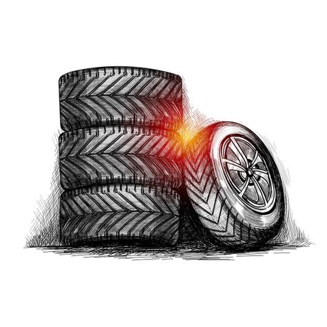 Tire Drawing, Object Drawings, Feet Drawing, Tire Art, Car Tyre, Car Icons, Object Drawing, Used Tires, Book Drawing