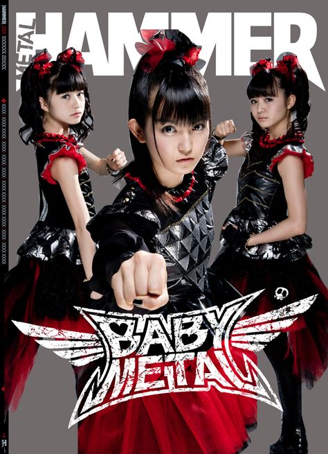 Creating the MHR281 Babymetal cover and package from 2016 for Metal Hammer Magazine in the UK. Girl Bands, Metal Hammer Magazine, Moa Kikuchi, Baby Metal, Heavy Metal Rock, Movie Series, Metal Girl, Metal Music, Metal Artwork
