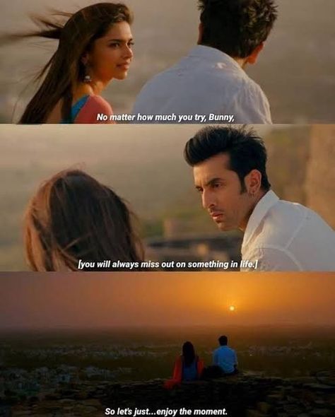 Yjhd Quotes, Relatable Lines, Yeh Jawaani Hai Deewani, Iconic Movie Quotes, Dreamer Quotes, Cinema Quotes, Movie Dialogues, Bollywood Funny, Bollywood Quotes