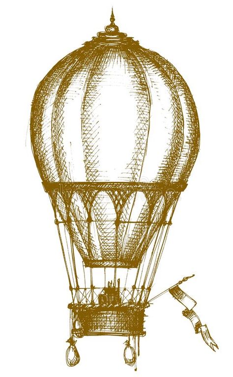 Air Balloon Illustration, Hot Air Balloon Drawing, Hot Air Balloon Tattoo, Air Balloon Tattoo, Hot Air Balloons Art, Balloon Tattoo, Balloon Illustration, Vintage Hot Air Balloon, Balloon Centerpieces