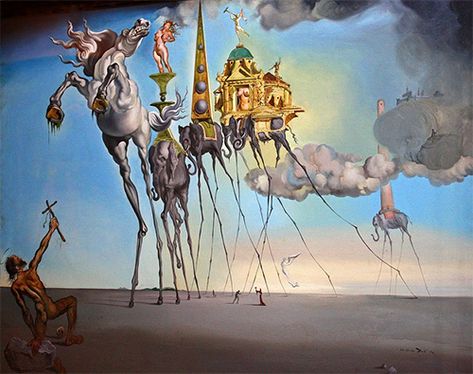 Salvador Dali Artwork, Dali Artwork, Salvador Dali Paintings, Temptation Of St Anthony, Salvador Dali Art, Dali Paintings, Dali Art, Van Gogh Museum, Saint Anthony