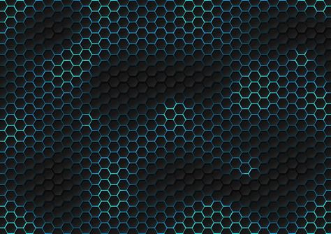 Abstract black hexagon pattern of futuristic texture with blue light rays technology concept. Scifi Pattern, Tech Texture, Futuristic Texture, Futuristic Pattern, Futuristic Computer, Game Tattoo, Logo Moodboard, Camo Wallpaper, Deadpool Wallpaper