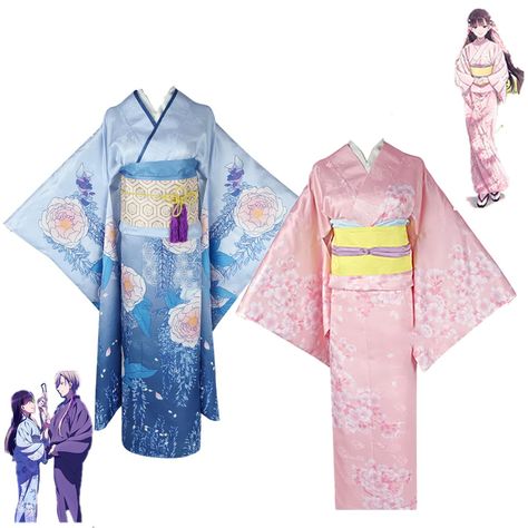 Japanese Kimono Skirt, Japanese Festival Kimono, Happi Japanese Clothes, Kimono Outfit Japanese Anime, Japanese Princess Kimono, Japanese Yukata Women, Kimono Corset, Blue Halloween Party, Pink Yukata