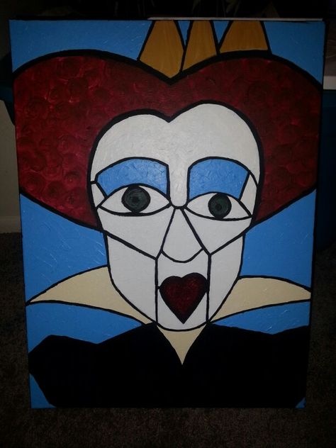 The Red Queen/Queen of Hearts by Amanda Wells (me)... Abstract Art, Queen, Queen Of Hearts Art, The Red Queen, Queen Queen, Red Queen, Queen Of Hearts, Abstract Acrylic, Art Work