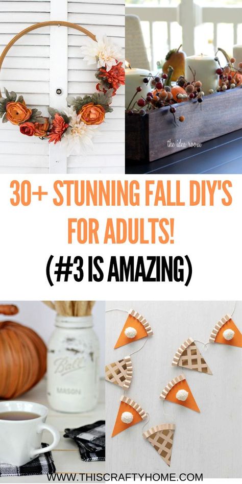 Fall Crafts For Adults, Fall Decor Diy Crafts, Fall Arts And Crafts, Home Decor Aesthetic, Aesthetic Home Decor, Easy Fall Crafts, Halloween Tattoo, Wallpaper Home Decor, Home Aesthetic