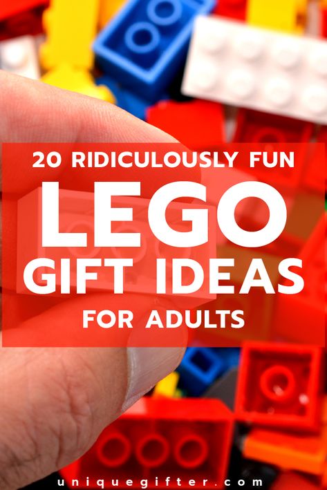20 Ridiculously Fun Lego Gifts for Adults | Excellent Birthday Presents | Gift for my Boyfriend | Anniversary Gift Idea | Gift Giving Tips for Men | Gifts for Women | Christmas Present Ideas Lego Wedding Gift Ideas, Lego Present Ideas, Lego Boyfriend Gift Ideas, Lego Teacher Gifts, Lego Party For Adults, Lego Gift Ideas For Boyfriend, Lego For Boyfriend, Lego Crafts For Adults, Adult Lego Party