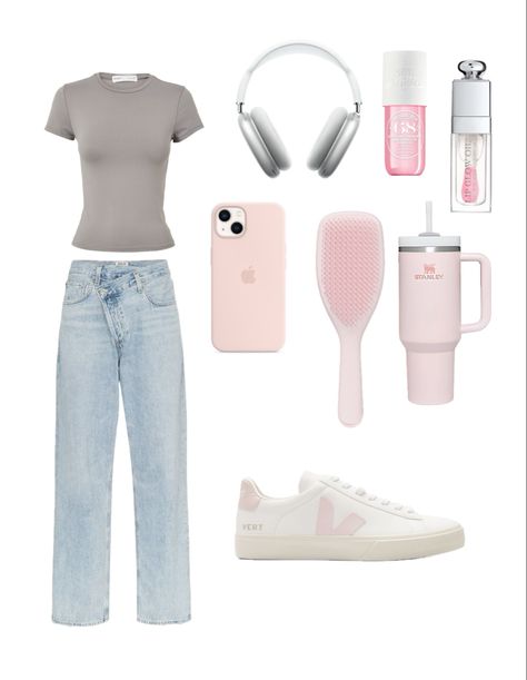 Basic Outfits Summer, Clean Girl Outfit, Outfit Needs, Basic Girl Outfit, Girls Spring Outfits, Nyc Fits, Girls Ootd, Basic Girl, Clean Girl Aesthetic