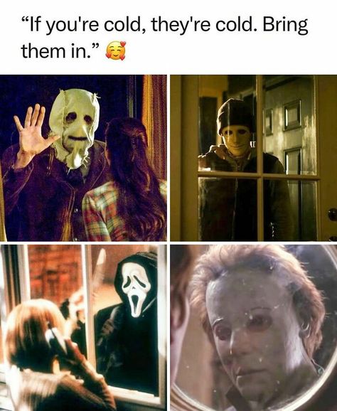 Michael Myers Memes, Horror Movie Quotes, Horror Humor, Horror Things, Horror Quotes, Cursed Stuff, Spooky Memes, Horror Movies Funny, Horror Fanatic