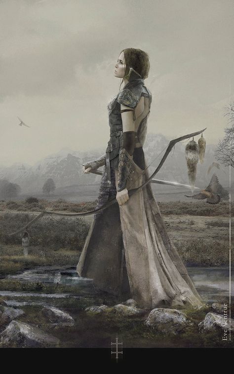 Beautiful Fantasy Art That Deserves To Hang On A Wall Eve Ventrue, Female Archer, Illustration Fantasy, Fantasy Warrior, Arte Fantasy, 판타지 아트, High Fantasy, Fantasy Rpg, Arte Horror