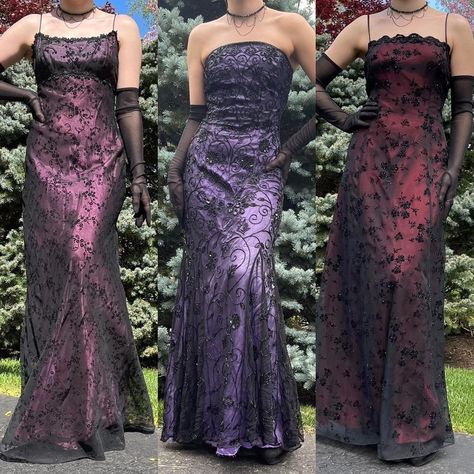 Alt Prom Dresses, Alt Prom, Y2k Prom, Ghost Outfit, 90s Prom Dresses, Prom 23, Prom Dress Inspo, Prom Dress Inspiration, Prom Dresses Vintage