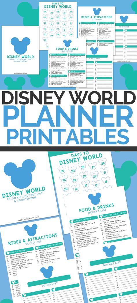 Countdown To Disney World, Disney World Packing List Printable, Disney World Planning Printables 2023, Walt Disney World Map, Disney World Ride List 2023, Disney World Spreadsheet, Disney Checklist Vacation Planner, Disney World Schedule Template, Disney World Challenge