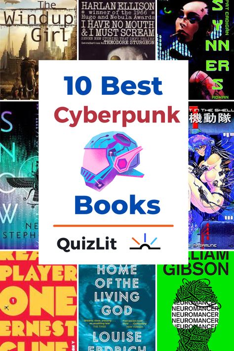 Best Cyberpunk novels Cyberpunk Books, Book Recommendations Fiction, Apocalypse Books, Dystopian Literature, Dystopian Society, Harlan Ellison, Science Fiction Tv, Web Novel, Dystopian Novels